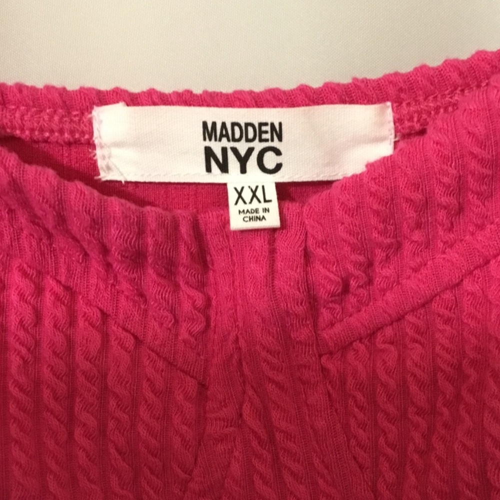 Madden NYC~NWT~Women’s Textured Dress in Punk Pink~Size XXL - Picture 8 of 10